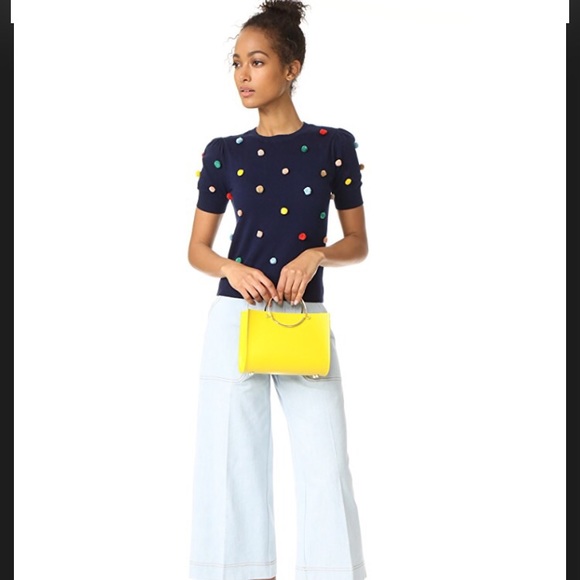 Alice + Olivia Sweaters - Alice and Olivia "Brady Pom Pom Sweater"